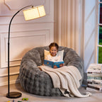 Large Beanbag Chairs for Adults Donut-Shaped Plush Sofa