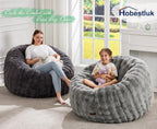 Large Beanbag Chairs for Adults Donut-Shaped Plush Sofa