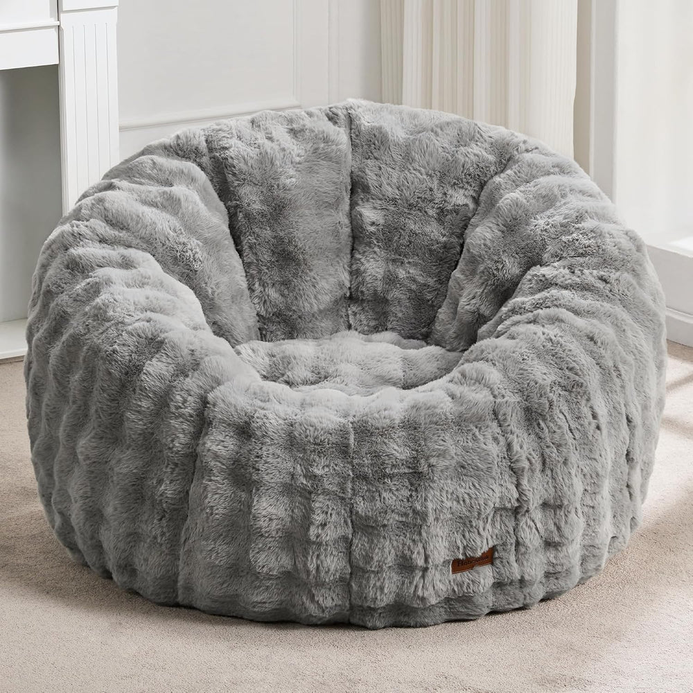 Large Beanbag Chairs for Adults Donut-Shaped Plush Sofa