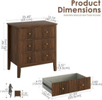 Large Bedside Table Bedroom 3 Drawer Chest