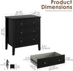 Large Bedside Table Bedroom 3 Drawer Chest