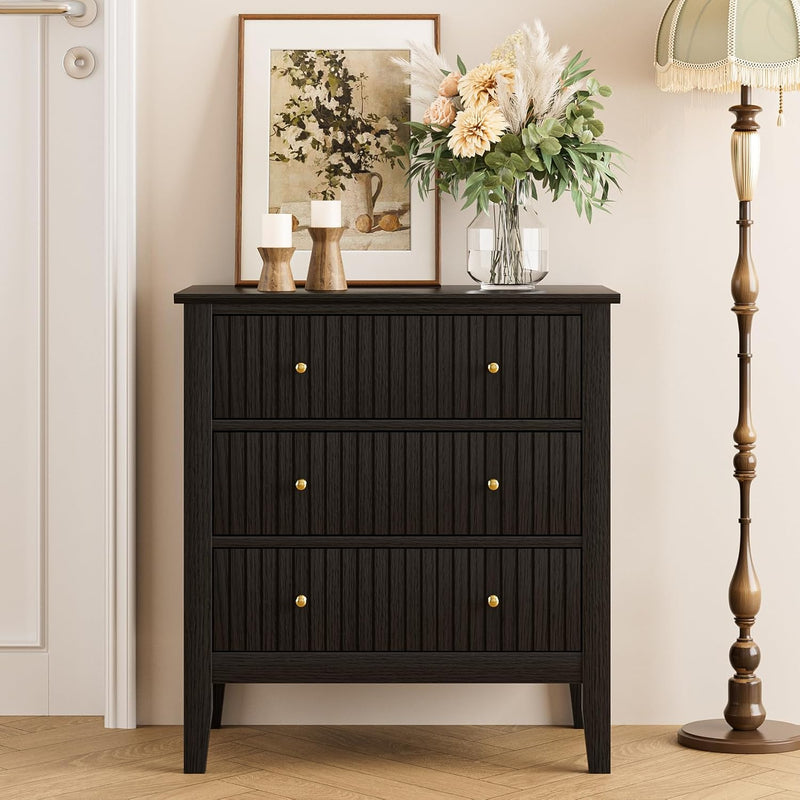Large Bedside Table Bedroom 3 Drawer Chest