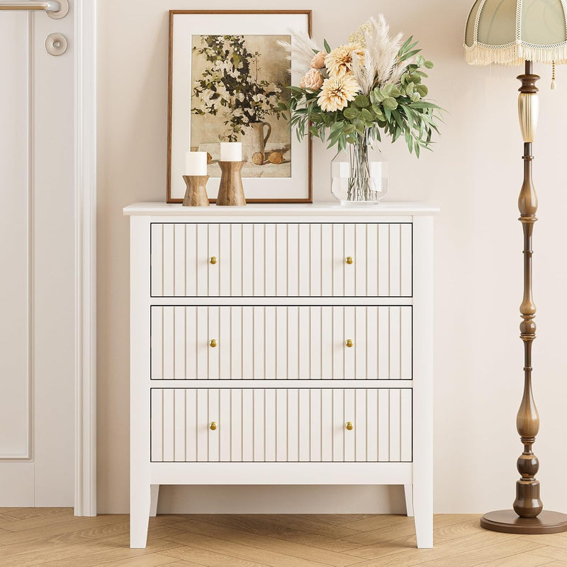 Large Bedside Table Bedroom 3 Drawer Chest