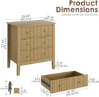 Large Bedside Table Bedroom 3 Drawer Chest
