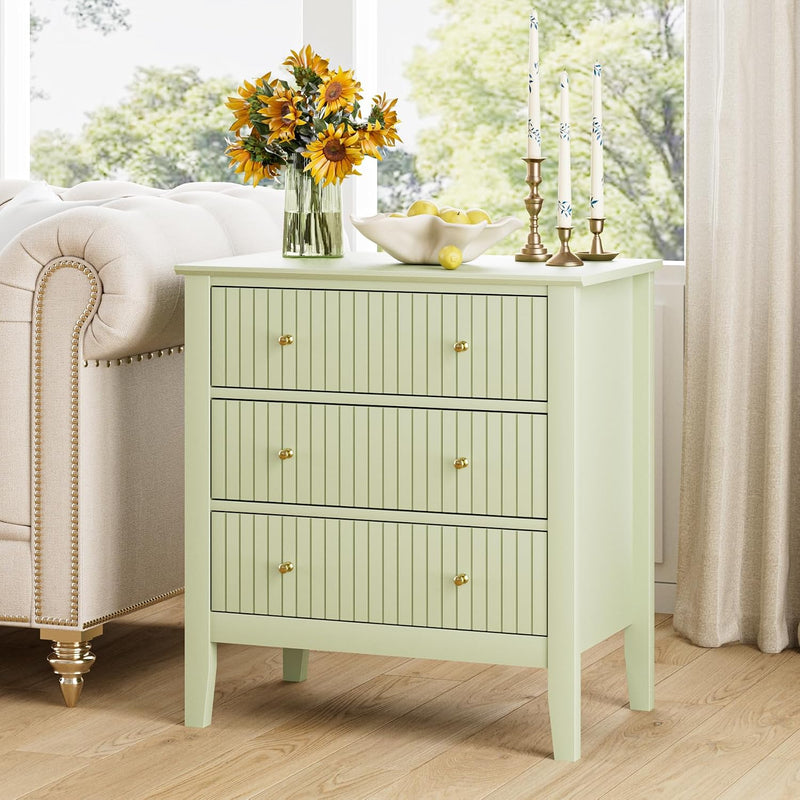 Large Bedside Table Bedroom 3 Drawer Chest