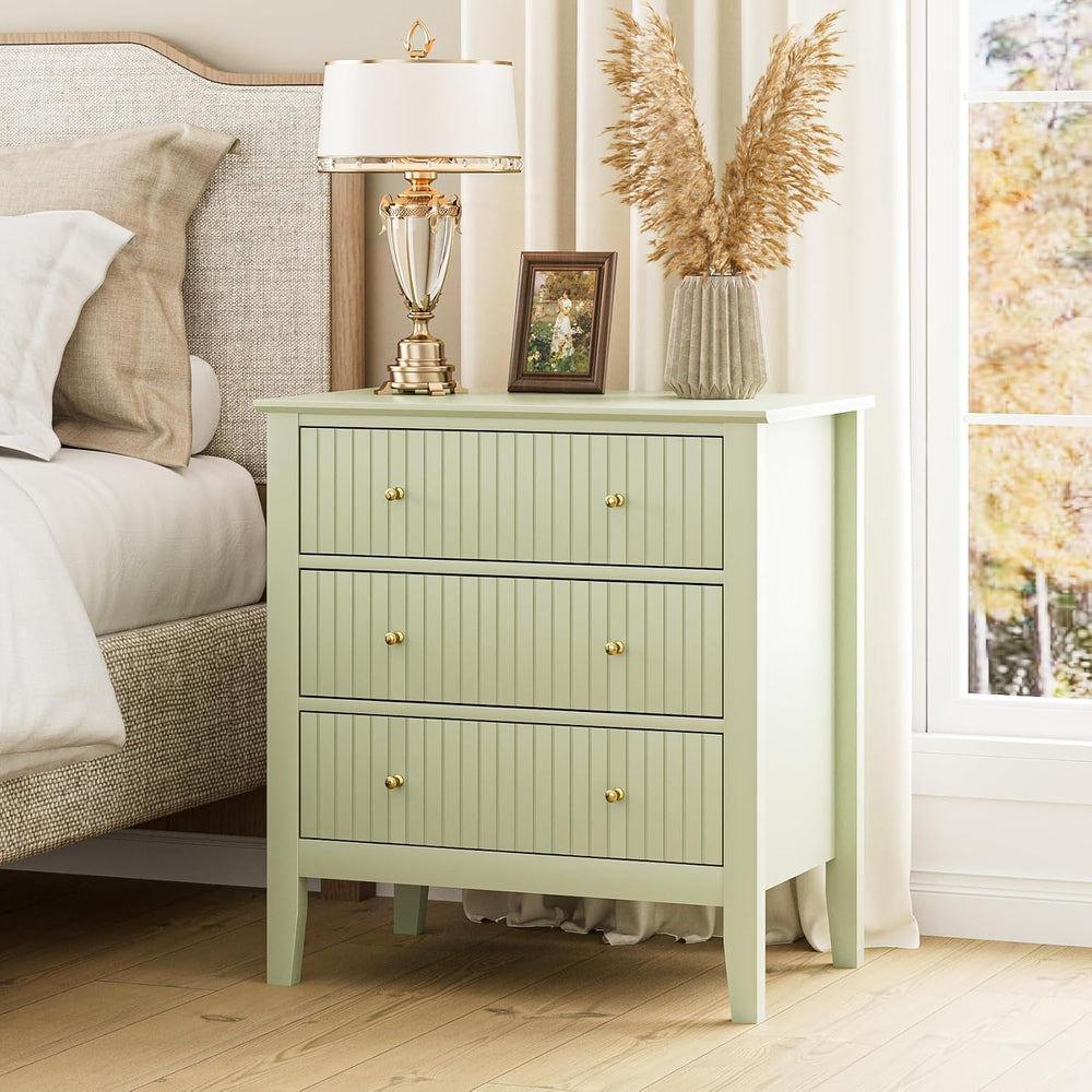 Large Bedside Table Bedroom 3 Drawer Chest