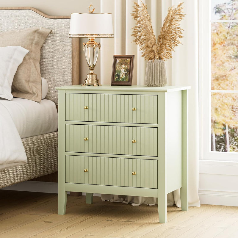 Large Bedside Table Bedroom 3 Drawer Chest