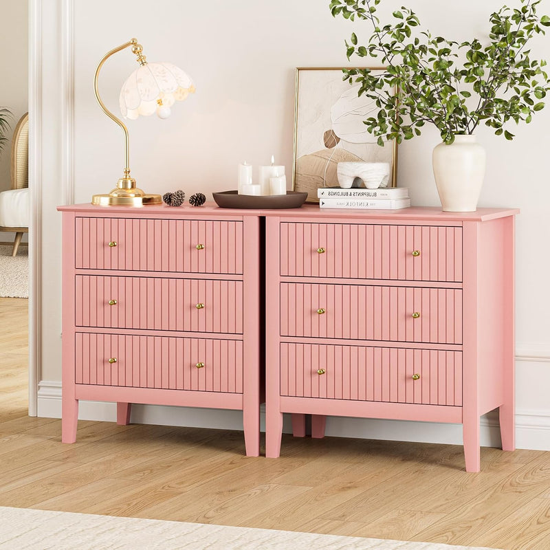 Large Bedside Table Bedroom 3 Drawer Chest