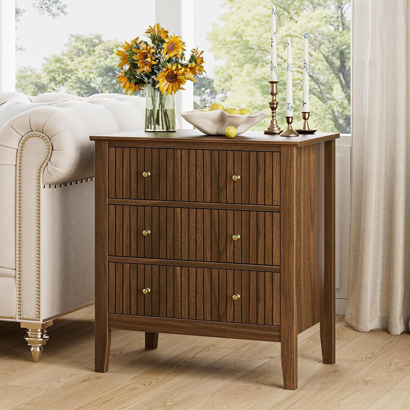 Large Bedside Table Bedroom 3 Drawer Chest