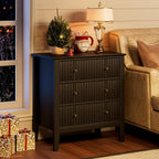 Large Bedside Table Bedroom 3 Drawer Chest
