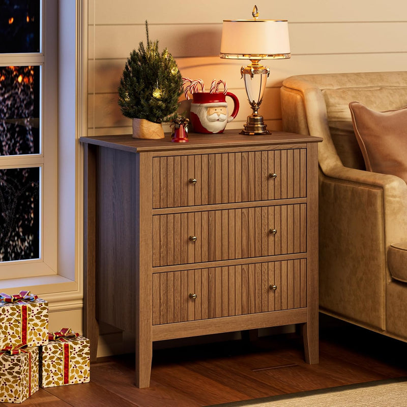 Large Bedside Table Bedroom 3 Drawer Chest