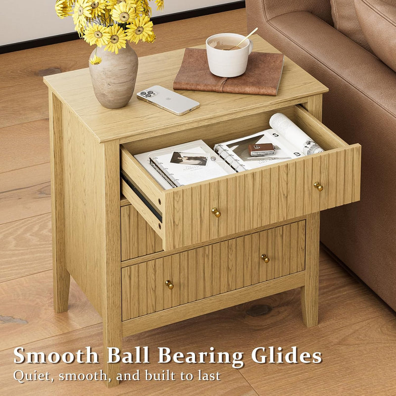 Large Bedside Table Bedroom 3 Drawer Chest