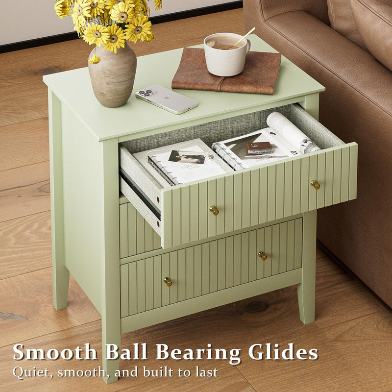 Large Bedside Table Bedroom 3 Drawer Chest