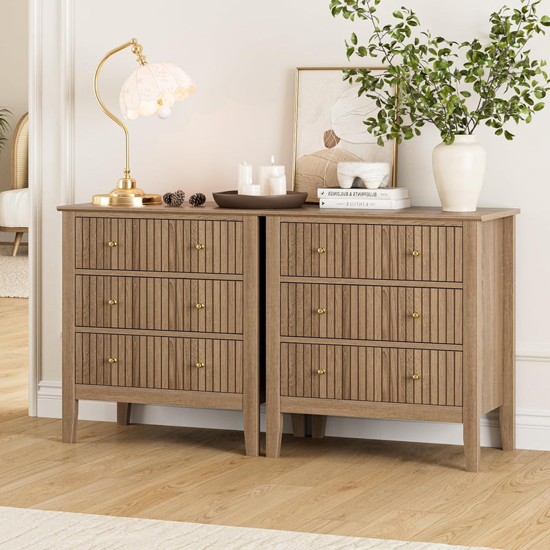 Large Bedside Table Bedroom 3 Drawer Chest