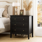 Large Bedside Table Bedroom 3 Drawer Chest