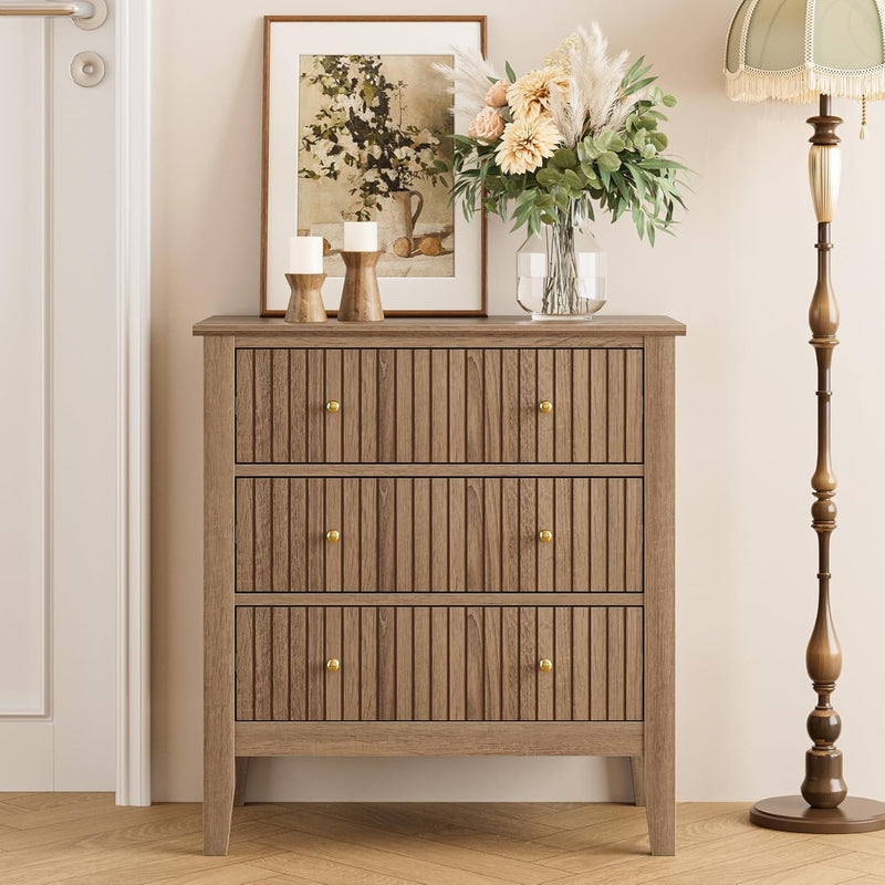 Large Bedside Table Bedroom 3 Drawer Chest
