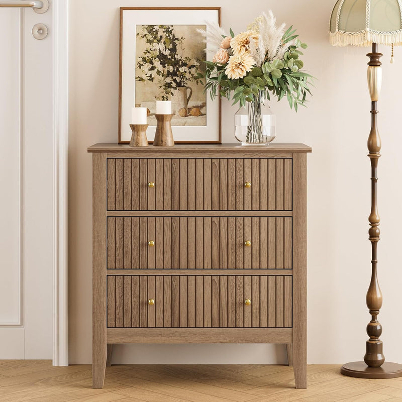 Large Bedside Table Bedroom 3 Drawer Chest
