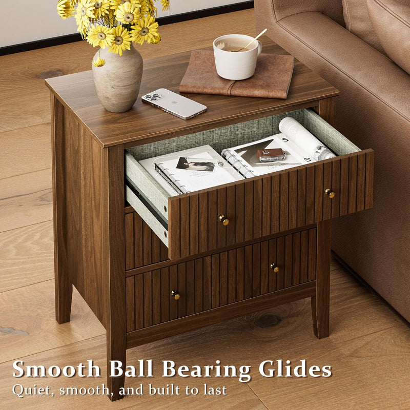 Large Bedside Table Bedroom 3 Drawer Chest