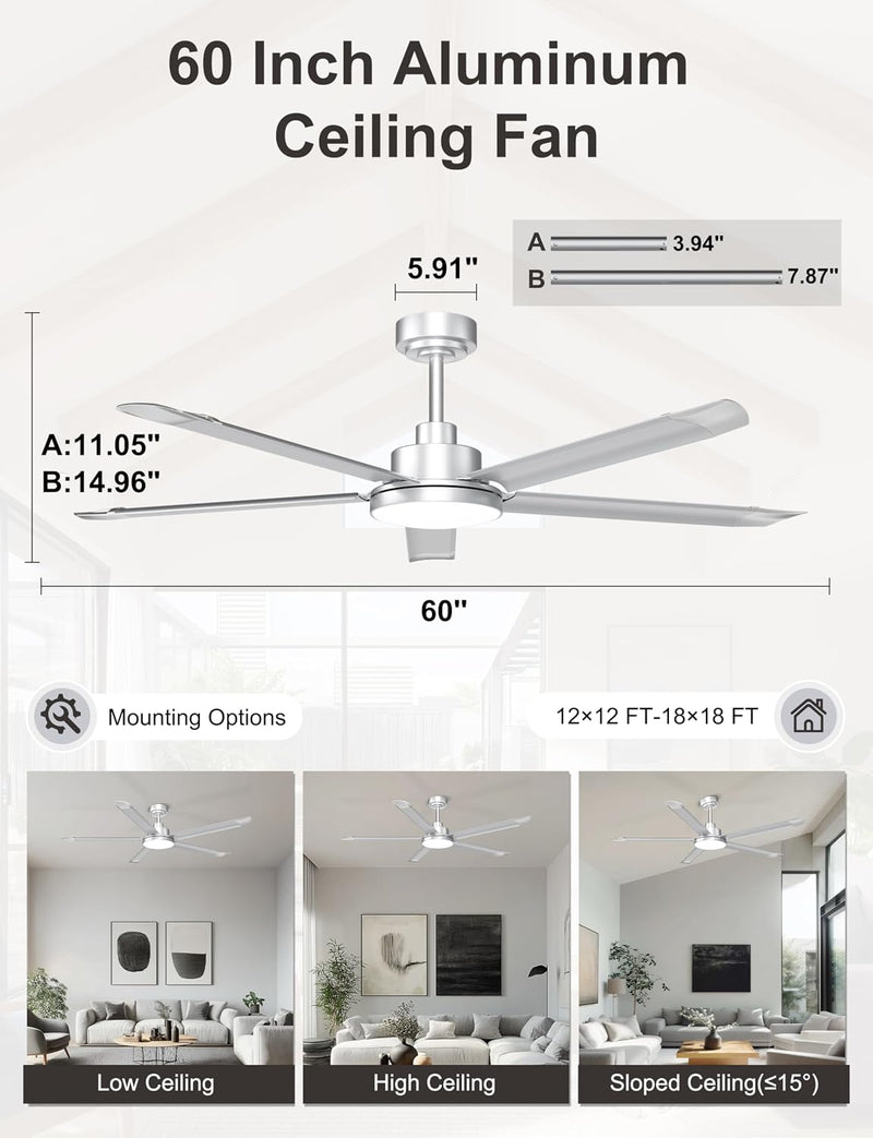 Large Ceiling Fans with Lights Remote