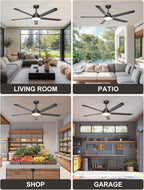 Large Ceiling Fans with Lights Remote