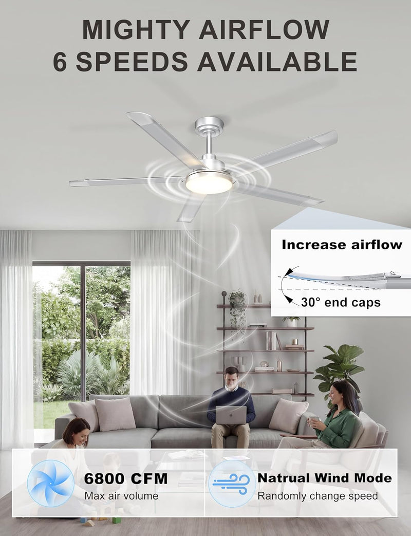 Large Ceiling Fans with Lights Remote
