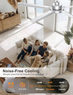 Large Ceiling Fans with Lights Remote
