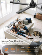 Large Ceiling Fans with Lights Remote