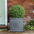 Large Plant Pots Square Planter Reinforced Stone (1 Pack)