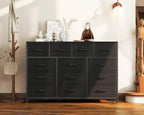 Large Chest of Drawers Bedroom 13 Fabric Steel