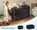 Large Chest of Drawers Bedroom 13 Fabric Steel