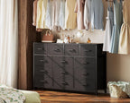 Large Chest of Drawers Bedroom 13 Fabric Steel