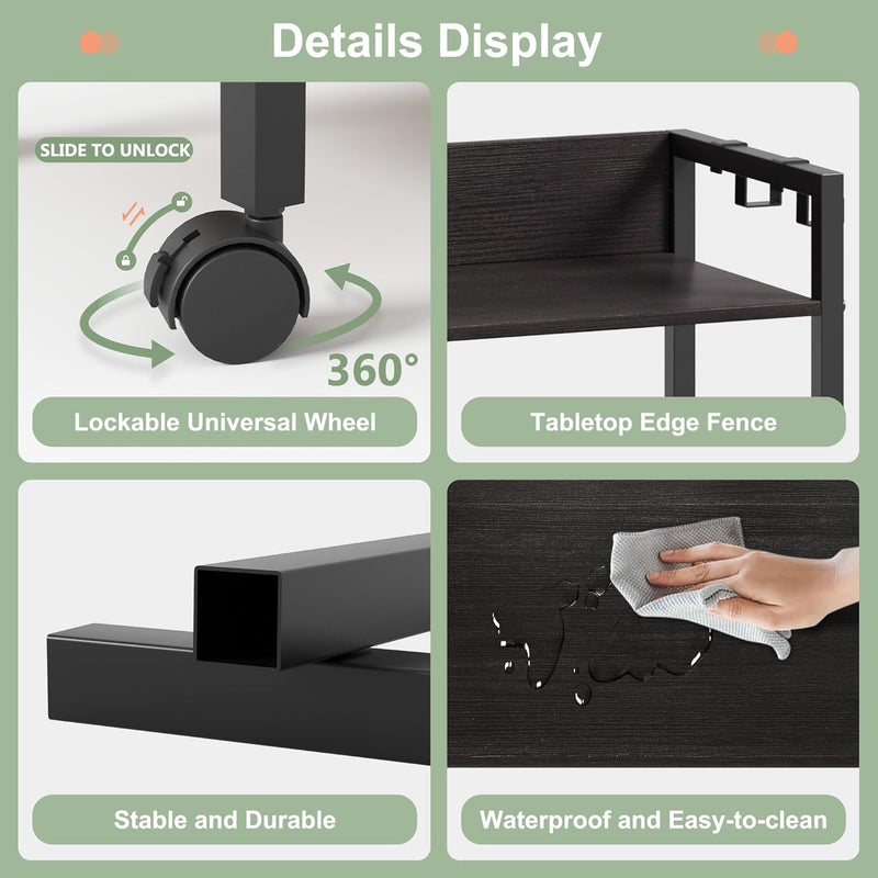 Large Chest of Drawers with Charging Station Fabric