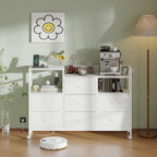 Large Chest of Drawers with Charging Station Fabric