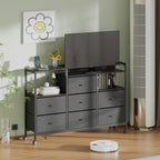 Large Chest of Drawers with Charging Station Fabric