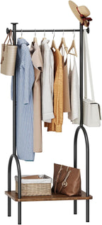 Large Coat Rack Stand Industrial with Hooks