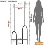 Large Coat Rack Stand Industrial with Hooks