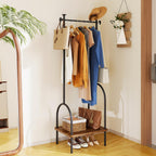 Large Coat Rack Stand Industrial with Hooks