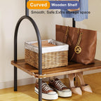Large Coat Rack Stand Industrial with Hooks