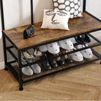Large Coat Rack Stand Industrial with Hooks