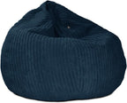 Large Corduroy Bean Bag Chair Adult with Filling