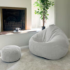 Large Corduroy Bean Bag Chair Adult with Filling