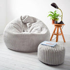 Large Corduroy Bean Bag Chair Adult with Filling