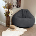 Large Corduroy Bean Bag Chair Adult with Filling