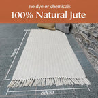Large Cotton Rug Textured Blanket Style Indian Mat