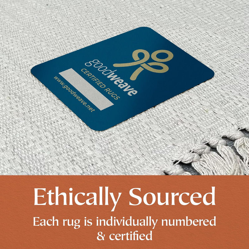 Large Cotton Rug Textured Blanket Style Indian Mat