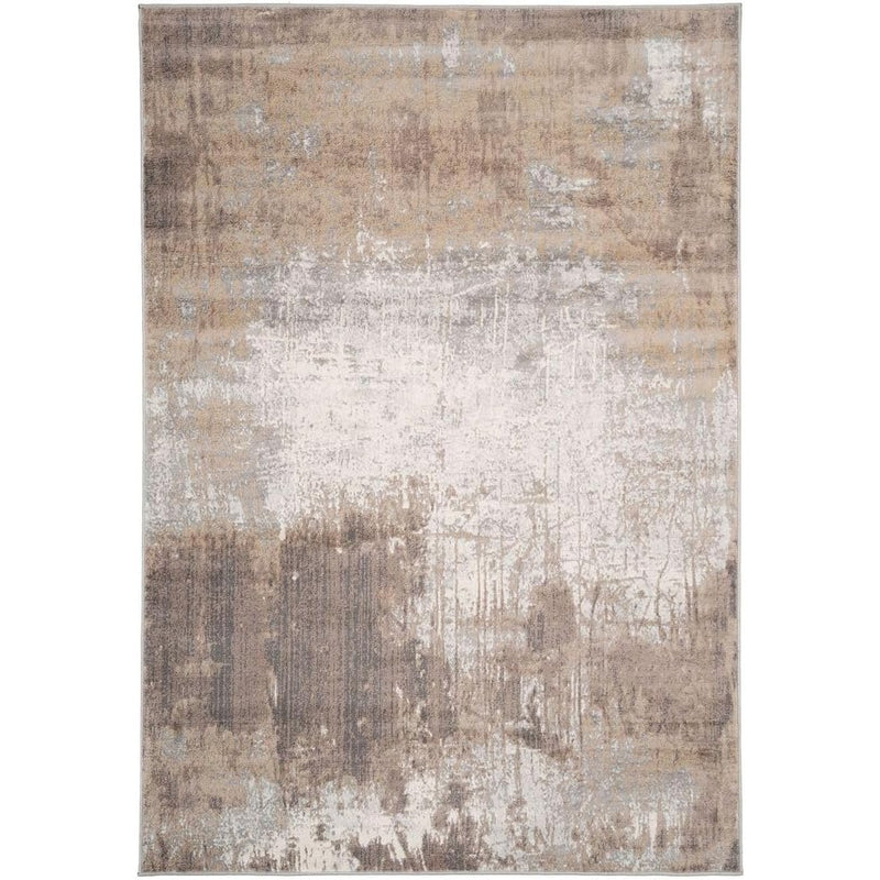 Large Distressed Warm Neutral Greige Living Room Area Rug