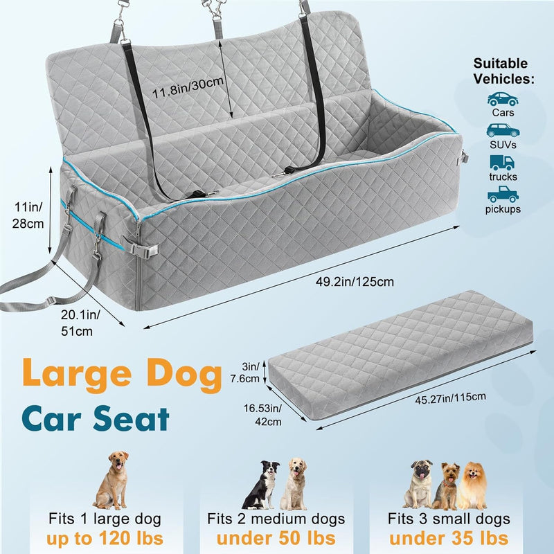 Large Dog Car Seat and Bed for Dogs
