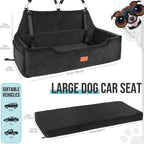 Large Dog Car Seat Under 100lbs Washable Bed
