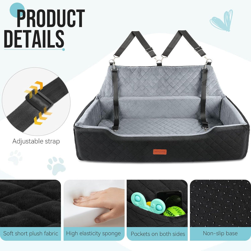 Large Dog Car Seat Under 100lbs Washable Bed