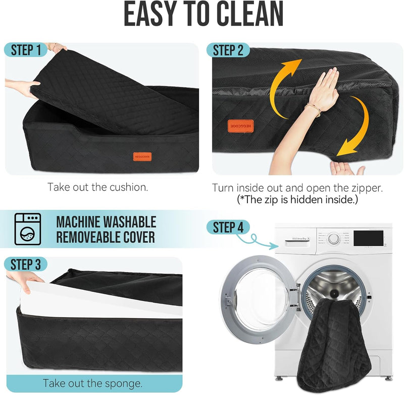 Large Dog Car Seat Under 100lbs Washable Bed